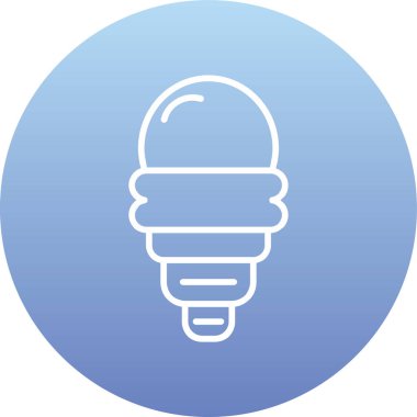 Ampul. Web simgesi basit illüstrasyon