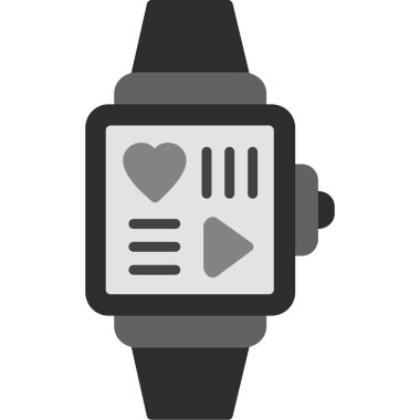 Akıllı Seç simgesi. Ağ için smartwatch vektör simgelerinin basit çizimi