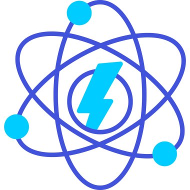 atom. Web simgesi basit illüstrasyon