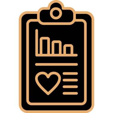 Kalbi olan bir kalbin vektör çizimi