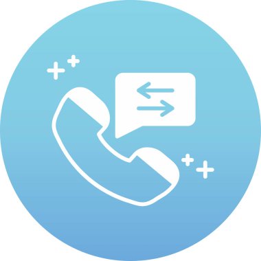 Çağrı. Web simgesi basit illüstrasyon