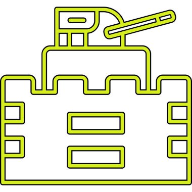 Çizgi film simgesinin vektör çizimi