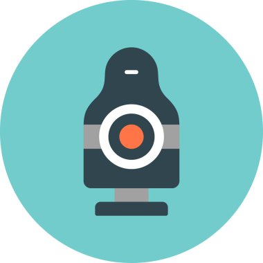 Kolayca değiştirebilen ya da düzenleyebilen kamera düz vektör simgesi