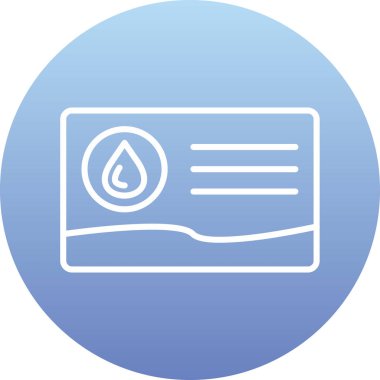 Benzersiz damla vektör simgesi