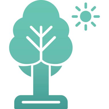 ağaç ağ simgesi, vektör illüstrasyonu