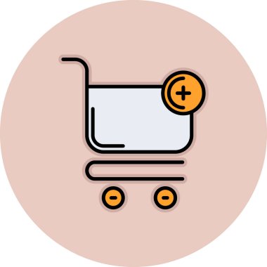 El arabası. Web simgesi basit tasarım