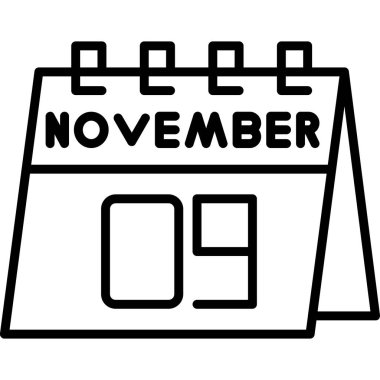1 Kasım ikon tasarımı, vektör illüstrasyonu