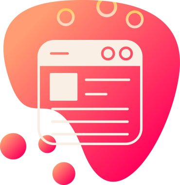 tarayıcı web simgesi basit tasarım