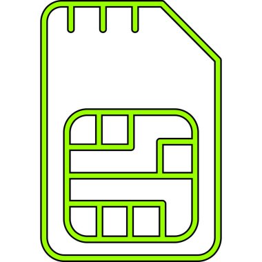 Yeşil pilin vektör çizimi