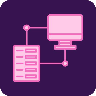 Bilgisayar. Web simgesi basit illüstrasyon