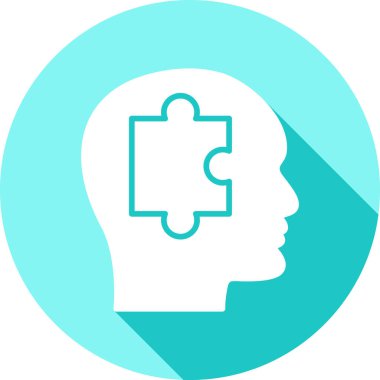 İnsan zihin simgesi vektör illüstrasyonu