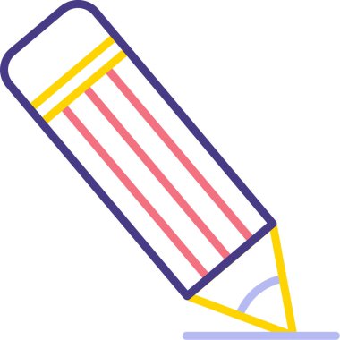 Kalem. Web simgesi basit illüstrasyon