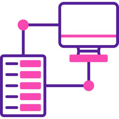 şebeke. Web simgesi basit illüstrasyon