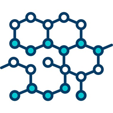 Molekül simgesi, vektör illüstrasyonu