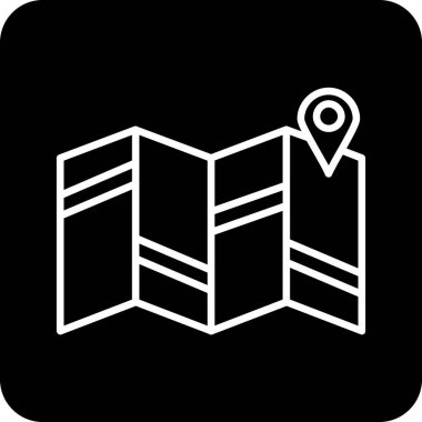 vektör haritası simgesi, resimleme