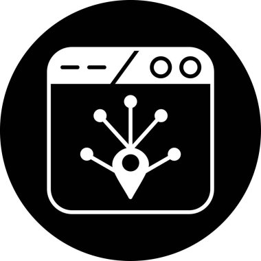 seo modern simgesinin vektör illüstrasyonu