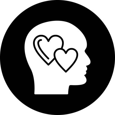 Kalp. Web simgesi basit tasarım