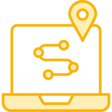 konum pin simgesi vektör illüstrasyonu