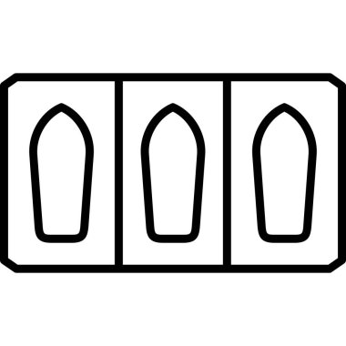 Tabut. Web simgesi basit tasarım