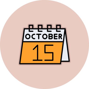 vektör illüstrasyonu, takvim simgesi