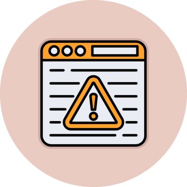 Kolayca düzenleyebilen veya değiştirebilen uyarı vektörü simgesi