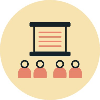 Konferans Toplantısı vektör simgesi