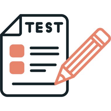 Deneme. Web simgesi basit illüstrasyon