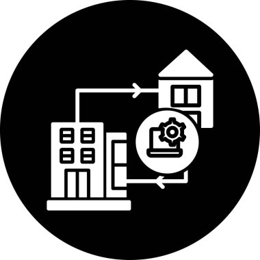 Yapı simgesinin vektör illüstrasyonu