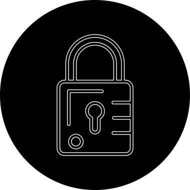 ikon vektör illüstrasyonunu kilitle