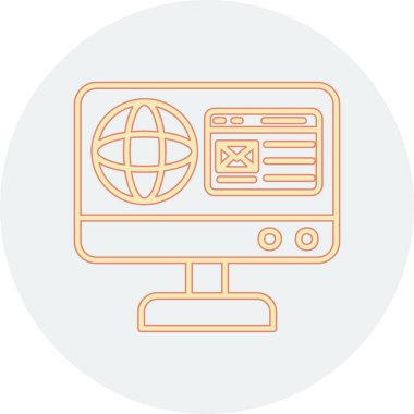 Web tasarım ikonu vektör illüstrasyonu