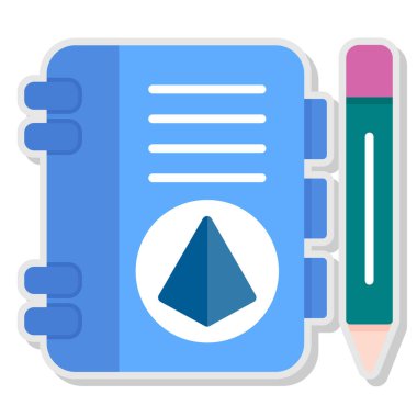 kağıt simgesi, vektör illüstrasyonu