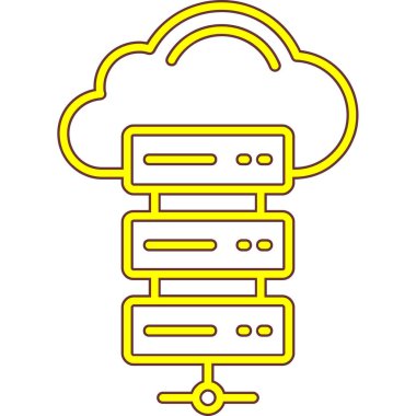 Bir bulutun vektör illüstrasyonu