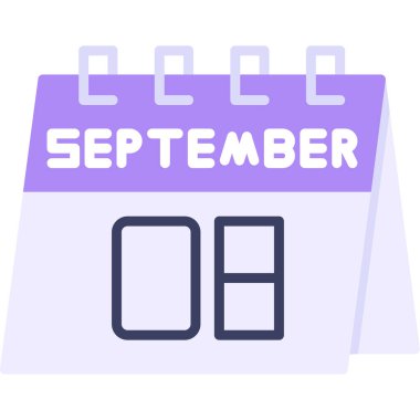 Takvim simgesi tasarımı, vektör illüstrasyonu