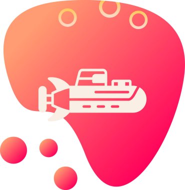 Bir geminin vektör çizimi