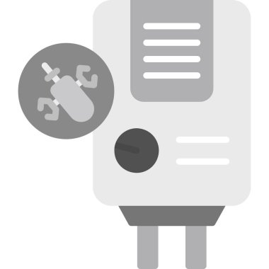 Virüs böceği düz vektör simgesi