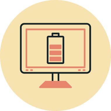 Bilgisayar. Web simgesi basit illüstrasyon