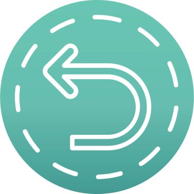 Yön ok ikonu vektör illüstrasyonu