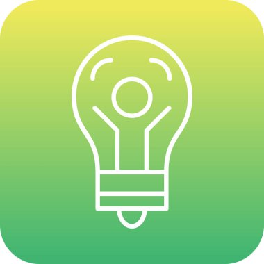 Benzersiz enerji vektör çizgisi simgesi