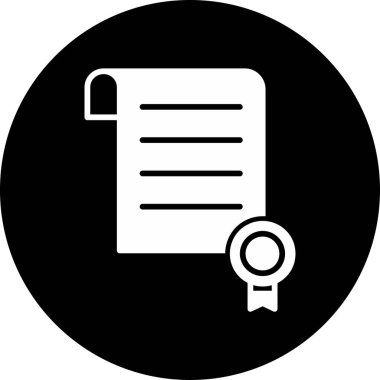 Belge simgesinin vektör illüstrasyonu