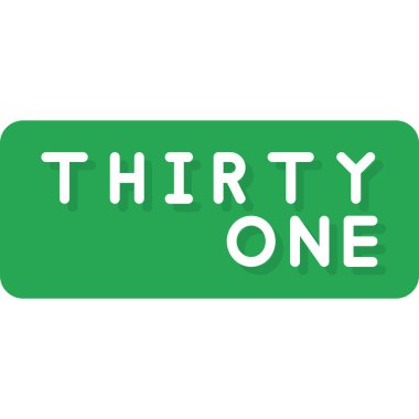 Dört numara işareti. yeşil yuvarlak gri damga.