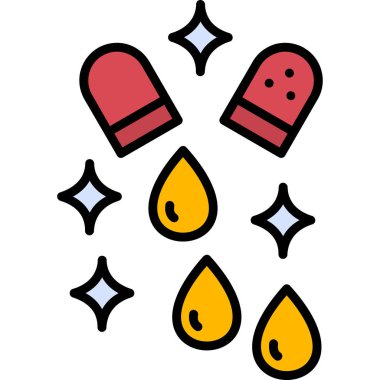 renkli ruj vektör kümesi