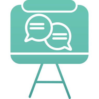 konuşma balonu simgesi, vektör illüstrasyonu