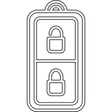 ikon vektör illüstrasyonunu kilitle