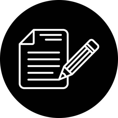 Belge simgesinin vektör illüstrasyonu