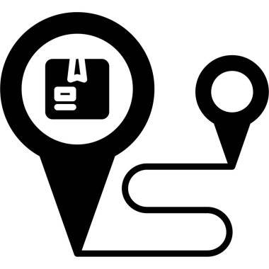 Harita konumu. Basit illüstrasyon