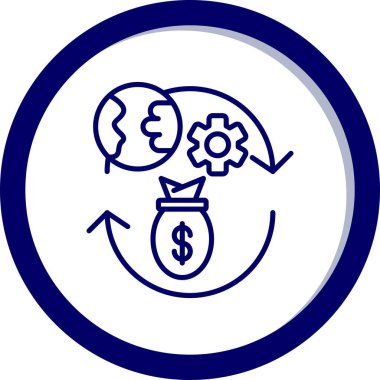 iş simgesi vektör illüstrasyonu