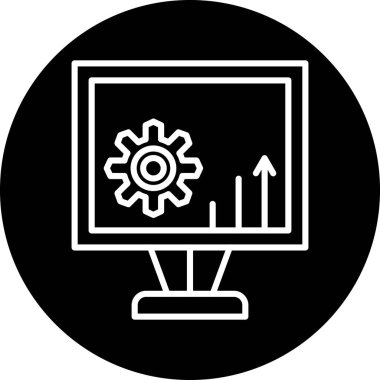 seo modern simgesinin vektör illüstrasyonu