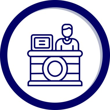 Dükkan. Web simgesi basit illüstrasyon