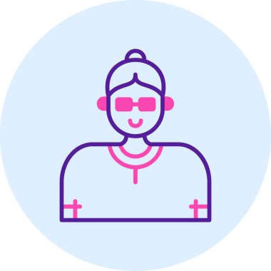 avatar. Web simgesi basit illüstrasyon