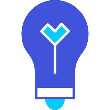 ampul web simgesi, basit vektör illüstrasyonu